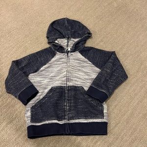 Little boys Gymboree Blue Sweatshirt Jacket Size 3T